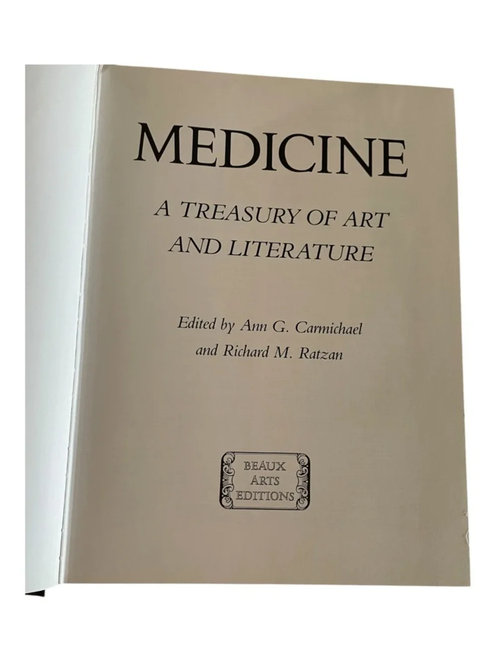 “Medicine: A Treasury of Art and Literature” Illustrated HC DJ Comprehensive